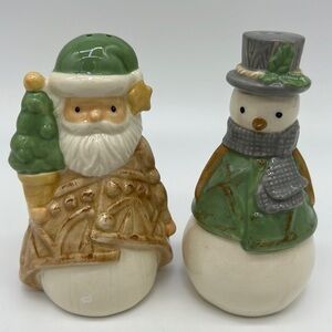Fitz and Floyd Christmas Salt and Pepper Shakers